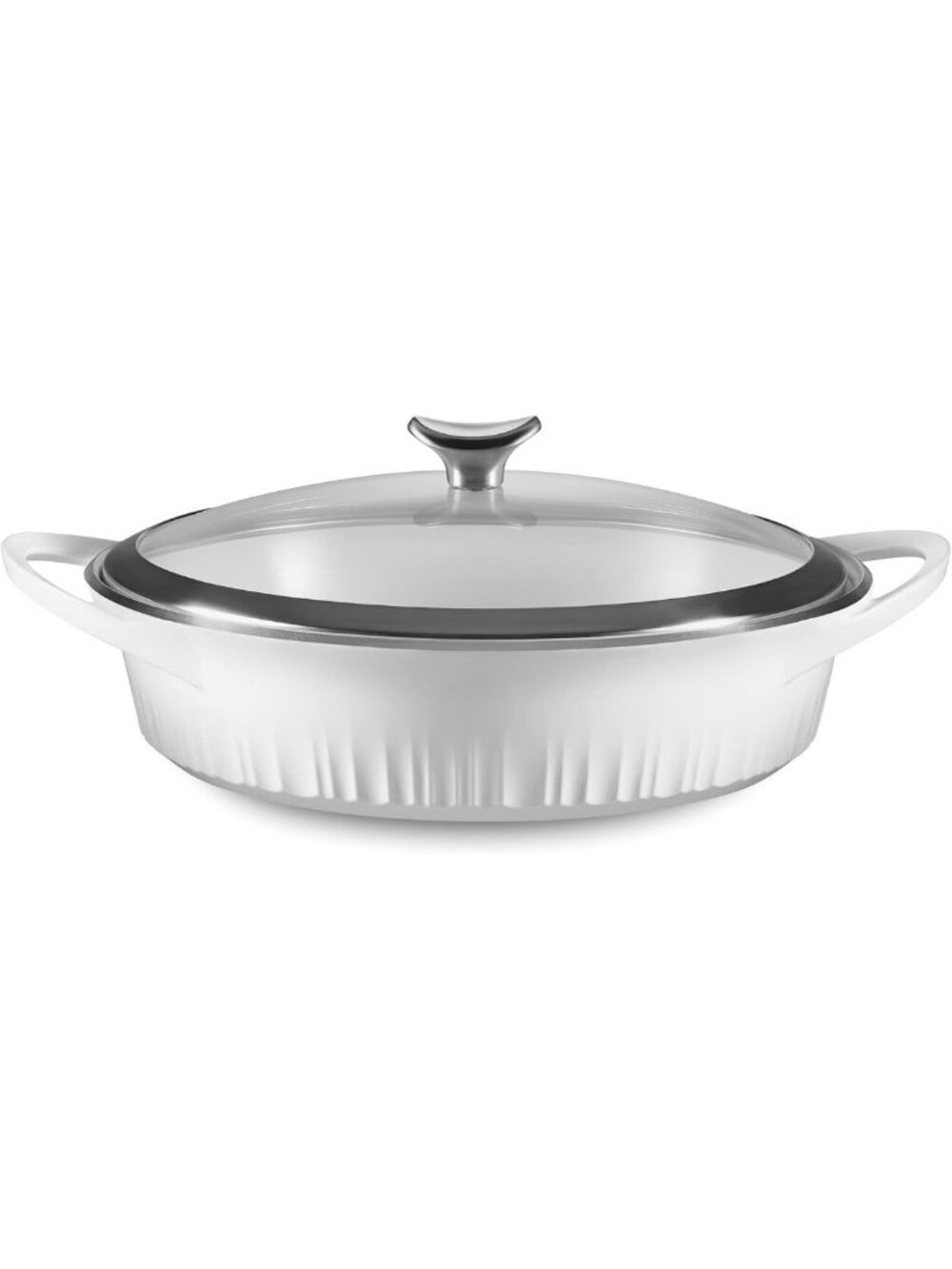 Lightweight 4-Qt Cast Aluminum Braiser with Lid, Nonstick Ceramic, Even Heat